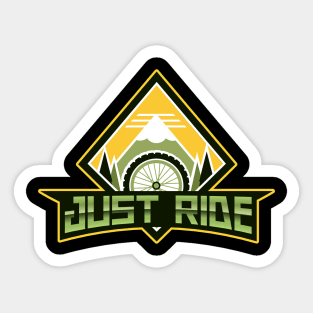 Just Ride Diamond Mountain Bike Sticker